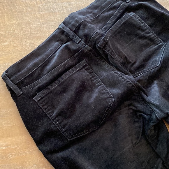 Loft black velvet pants, 27P - Picture 3 of 4